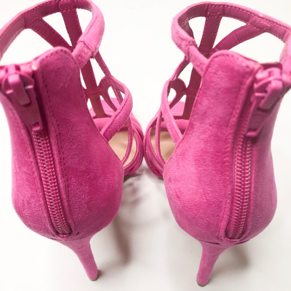 Aldo pink suede cage heels NWOB - Picture 4 of 4